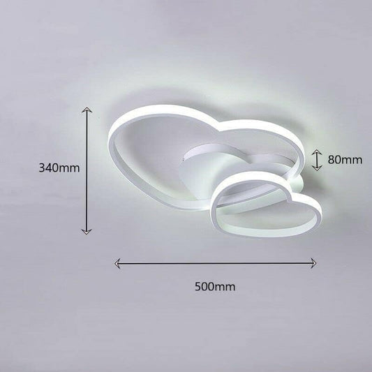 TEKHOME Lampadario da Soffitto LED 33W, CCT 3000K-6500K, 3 Colori Selezionabili, Bianco Opaco, Plafoniera Moderna in Alluminio per Interni, IP20 PN-05 b3c