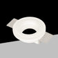 Portafaretto in Gesso da Incasso GU10, Faretto da Soffitto Verniciabile, Bianco, IP20, Max 35W – Design Minimal per Cartongesso GS-04