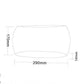 TEKHONE Applique da Parete in Gesso Bianca Design Moderno Luce Up & Down per Interni con Attacco R7S – GS-E08