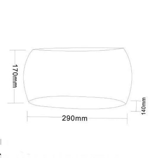 TEKHONE Applique da Parete in Gesso Bianca Design Moderno Luce Up & Down per Interni con Attacco R7S – GS-E08