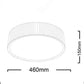 Plafoniera LED Moderna 30W Ø46cm con Telecomando, CCT Regolabile 3000K–4000K–6500K, Luce Soffitto Design Metallo, Lampada da Soffitto per Soggiorno Camera – PN-33OS-3C