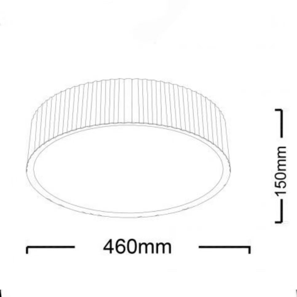 Plafoniera LED Moderna 30W Ø46cm con Telecomando, CCT Regolabile 3000K–4000K–6500K, Luce Soffitto Design Metallo, Lampada da Soffitto per Soggiorno Camera – PN-33OS-3C
