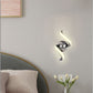 TEKHOME Applique LED da Parete 9W E58-A3C, Argento, Dimmerabile, 3 Colori Selezionabili 3000K-4000K-6500K, Design Moderno a Onde per Camera, Soggiorno e Corridoio