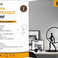 Lampada da Tavolo LED – Design Moderno con Figura, 9W 630LM, Luce Ambiente Decorativa per Soggiorno, Camera, Studio – Nero D02