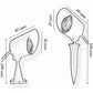 Faretti da Giardino LED 7W IP65 con Picchetto, Angolo 30°, Lampada da Esterno per Vialetti, Giardino, Facciate – 3000K / 4000K – Universale per Illuminazione Esterna-110