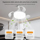 Ventilatore da Soffitto con Luce LED 22W E27 – Plafoniera con Ventola Silenziosa, 3 Colori di Luce 3000K/4000K/6500K, Telecomando, Memoria, per Camera da Letto e Soggiorno MNL012