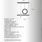 Lampadario LED  Moderno EQUILIBRIA 35W LP-23