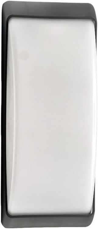 Applique da Esterno IP54 Attacco E27, Lampada da Parete Moderna Impermeabile in ABS+PC, Compatibile con Lampadine fino a 60W, per Facciata, Balcone, Corridoio - Bianco/Grigio Scuro H320