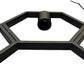 Lampadario Moderno a Sospensione in Ferro verniciato finish opaco 5 Attacchi per Lampadine 5xE27, Potenza max 1x60W 92x30 cm lunghezza filo 140 cm (Nero 5 Esagoni) LP-89N