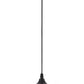 Lampadario a sospensione stile contemporaneo in metallo pendente a cupola attacco E27 luce tavolo cucina di colore nero o bianco Ø35 cm  B90