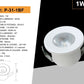 5 Pezzi,Faretti LED da Incasso 1W, Foro Ø32 mm, 80 lm, Luce 3000K/4000K/6500K o Rosso/Verde/Blu, Fascio 30°, AC 110-240V, Corpo in Alluminio, Modello P-31