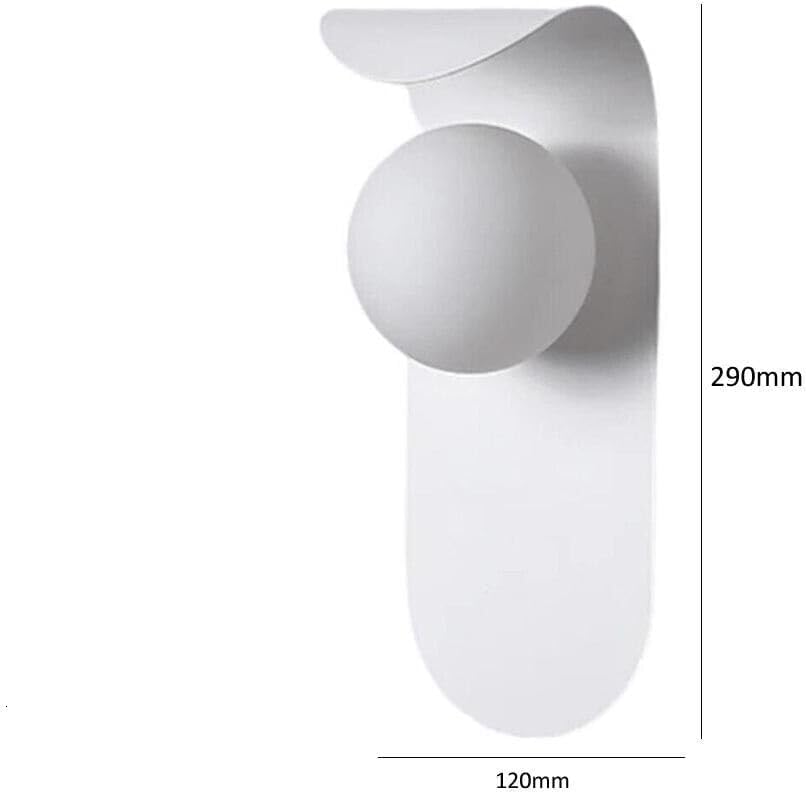 TEKHOME Applique da muro G9 design moderno bianco e bronzo, lampada da parete decorativa interna 1xG9 max 10W, metallo e vetro AQ46