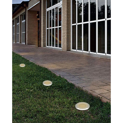 3 Pezzi – Faretti da Incasso LED da Esterno IP68 1W 12V-24V – Luci da Terra per Giardino/Sentiero/Prato – Acciaio 304 + Vetro – Colori Disponibili ES41