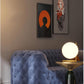 Lampada da Tavolo Moderna G9, Lampada Design con Sfera Opalina e Struttura Oro Bronzo, Luce da Comodino Elegante per Camera da Letto Salotto Studio, Lampadina Non Inclusa D34