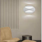 TEKHOME Applique LED da Muro 6W Moderno Interno, Lampada da Parete con 3 Colori Selezionabili 3000K-6500K, Design Decorativo Bianco/Nero AQ15