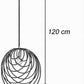 Lampadario A Sospensione Nero E27 Lampada Geometrica da Soffitto Decorativa B86