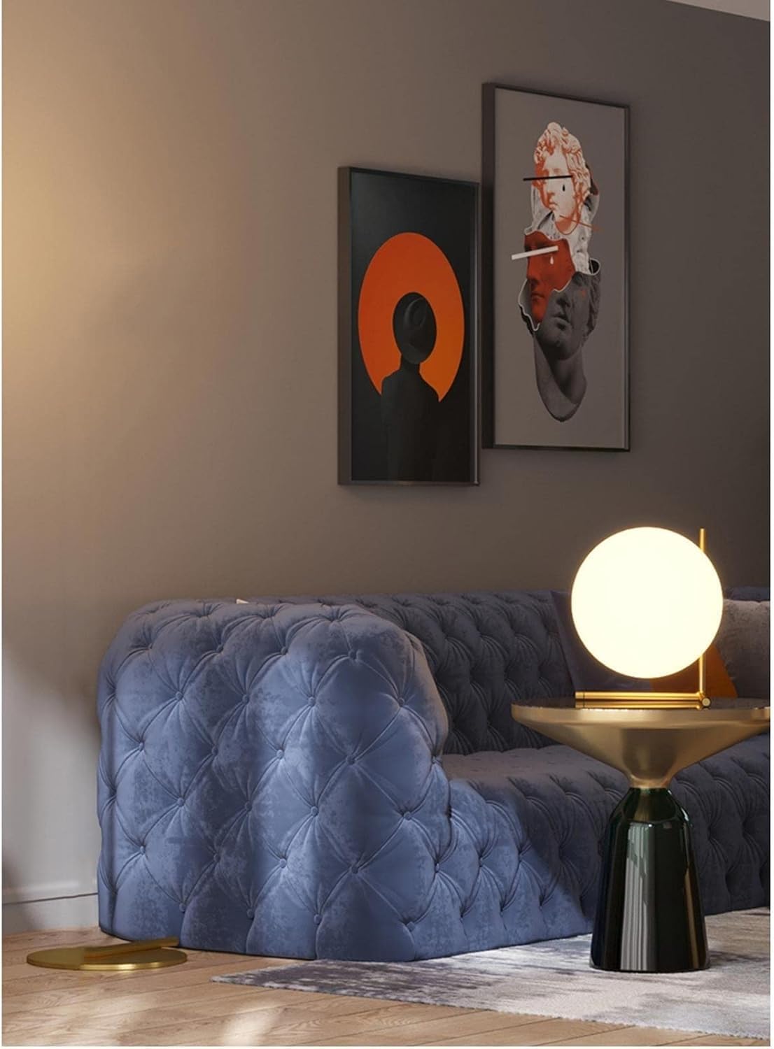 Lampada da Tavolo Moderna in Bronzo – 1xG9, Metallo e Vetro, Design Elegante, Uso Interno D34