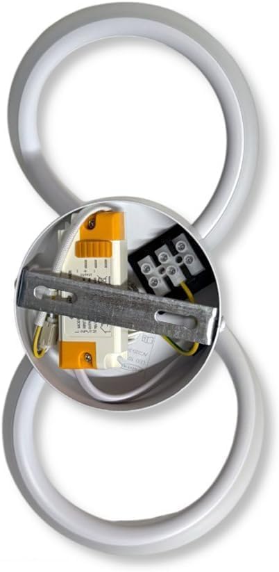 Applique LED da Parete 10W Bianco Opaco – Lampada da Muro Moderna con 3 Colori Selezionabili (3000K-4000K-6500K), Forma a 8, 800 LM, Alluminio AQ33-B3C