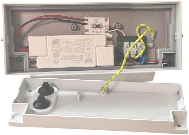 Applique LED da Esterno 21W IP65 CCT-Switch 3000K-4000K-6500K, Lampada da Parete Moderna in Alluminio e Vetro, Impermeabile per Facciata, Giardino e Balcone 472