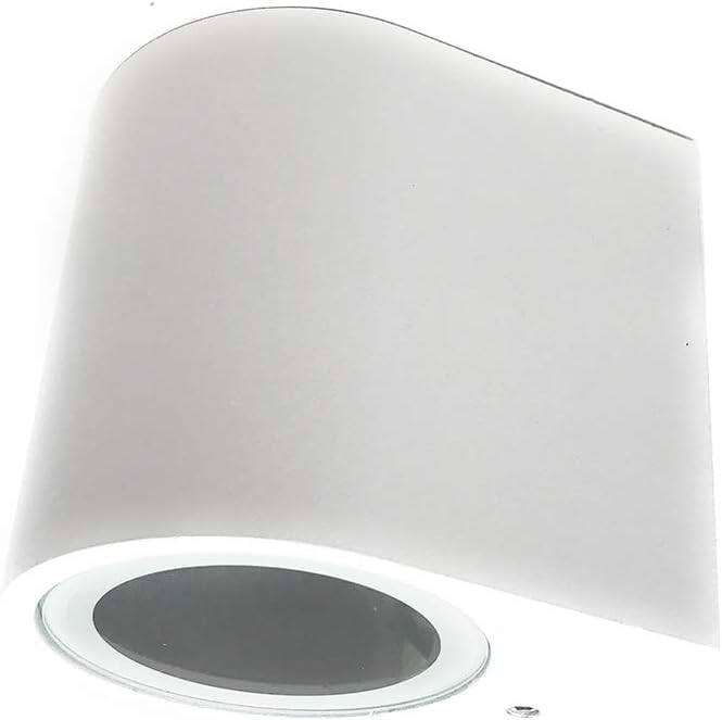 Applique da Esterno 1xGU10 IP65 – Lampada da Parete Impermeabile in Alluminio Verniciato, Luce Diretta, Ideale per Giardino, Balcone e Facciata, Senza Lampadina ES53