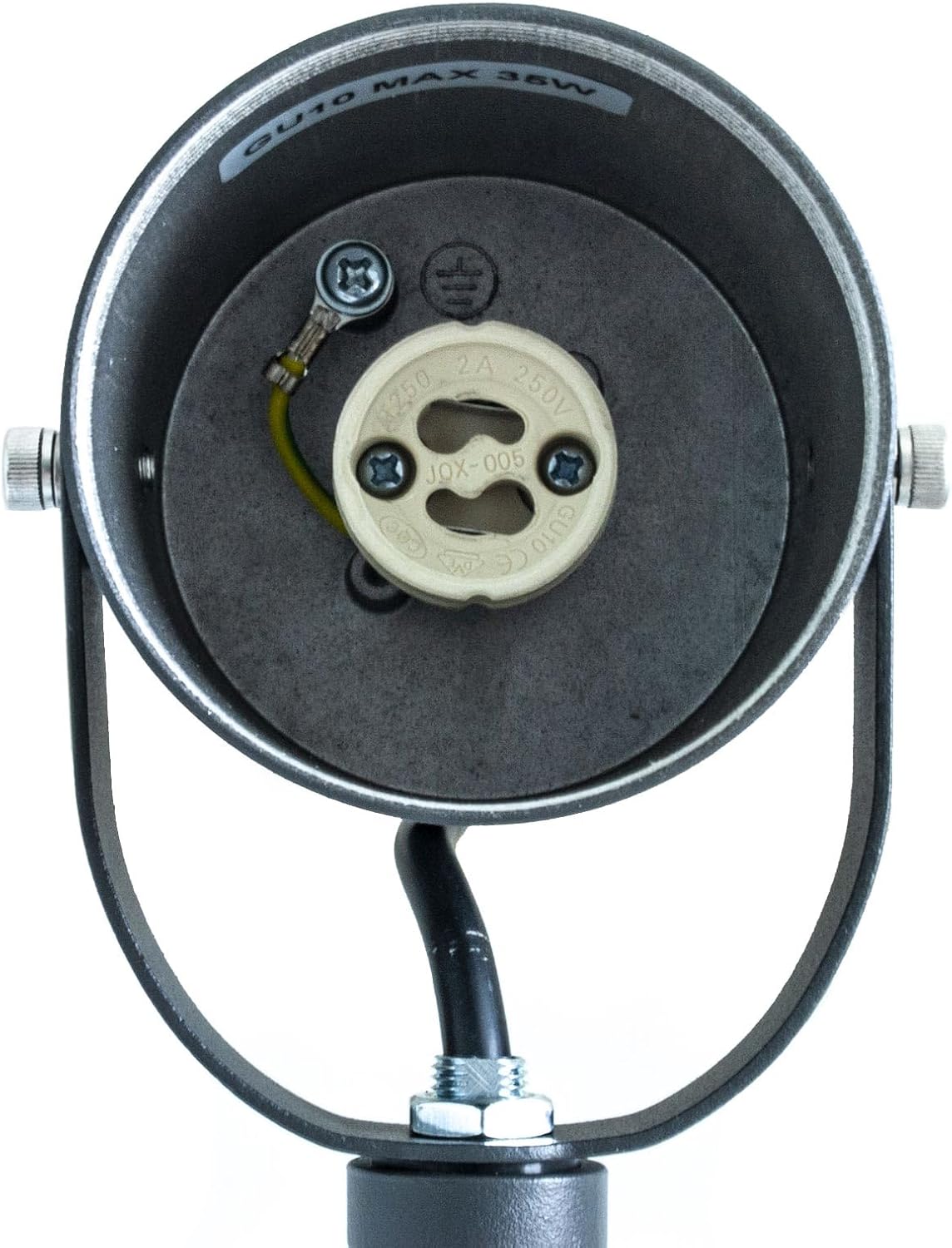 Faretto da Giardino con Picchetto IP54, Attacco GU10, Orientabile, Impermeabile, in Alluminio, Ideale per Esterno, Piante e Vialetti – Modello PS-01G