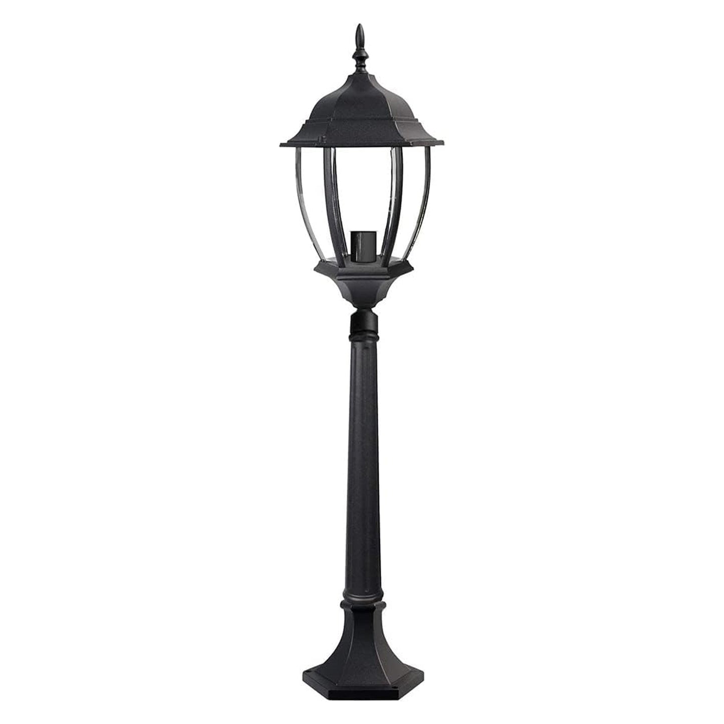 TEKHOME Lampada da Giardino E27 90cm in Alluminio Impermeabile IP55 per Esterno – Palo da Giardino in Stile Classico per Passerella, Cortile, Giardino – Senza Lampadina ES39
