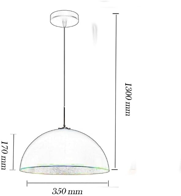 Lampadario a sospensione stile contemporaneo in metallo pendente con attacco E27 luce tavolo cucina ristorante di colore nero o bianco B92