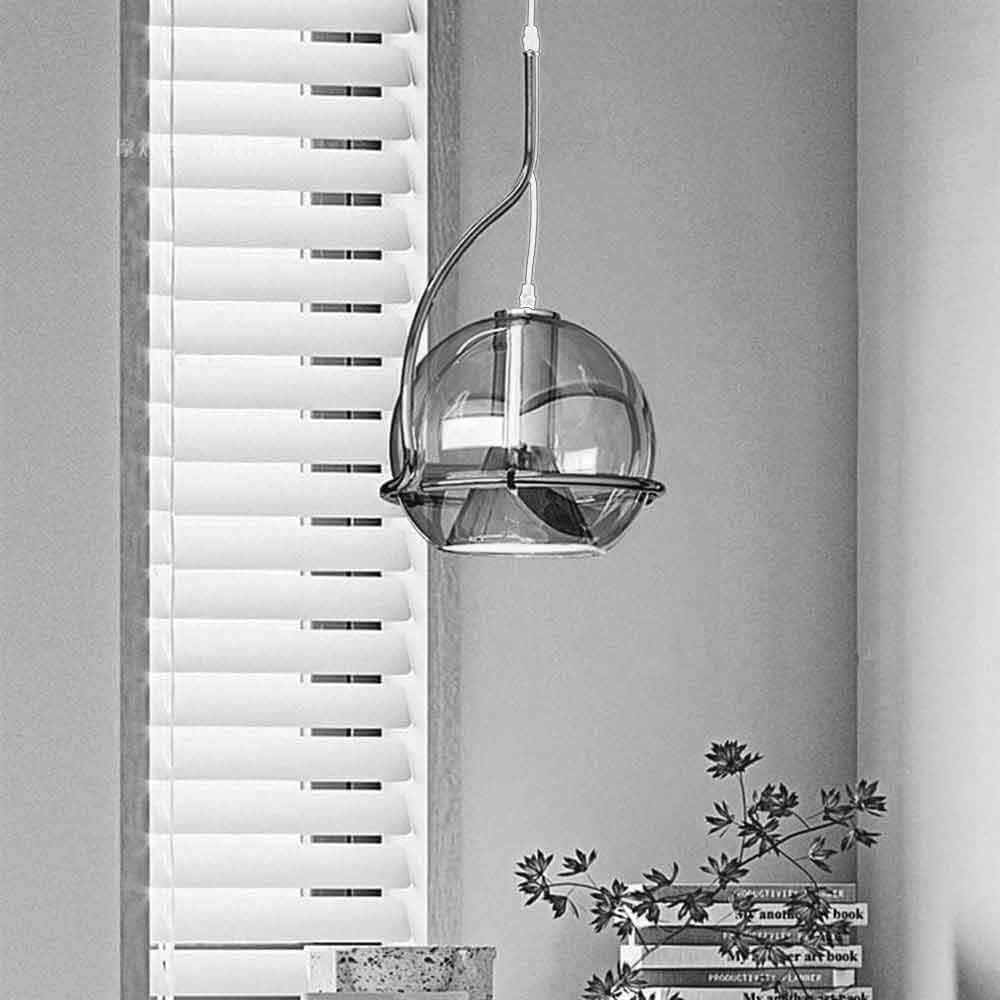 Lampadario a sospensione in vetro OBLO'LP-87