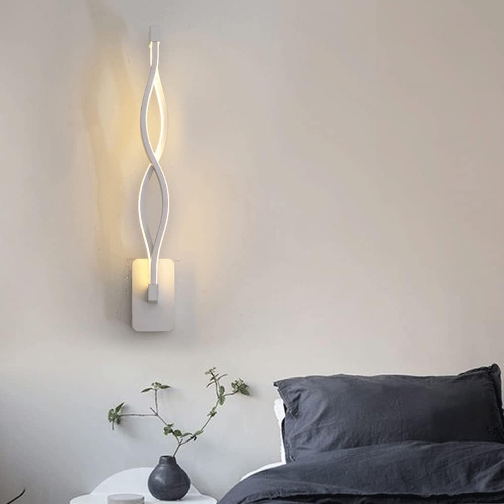 TEKHOME Applique da Parete LED a 3 Luci con Regolazione Colore CCT 3000K-6500K, Design Moderno, 9W 720LM, IP20, Bianco, per Interni, con Interruttore a 3 Temperature Colore E16