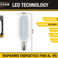 Lampadine LED E27 15W 1450LM, Confezione da 5 Pezzi, Luce Fredda 6500K, Lampadina Tubolare LED ad Alta Luminosità, 85-265V, Basso Consumo, Non Dimmerabile, Modello G160-08F