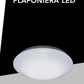 TEKHOME PLAFONIERA LED 230mm, 18W, CCT 3000K-6500K, Copertura Latte, Selettore a Tre Colori, Non Dimmerabile C01-18-3C