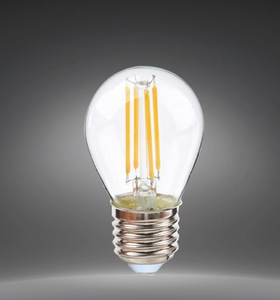 Lampadine LED E27 G45 4W, Confezione da 5 Pezzi, 440LM, 3000K/4000K/6500K e Colori Rosso Verde Blu, Lampadine Decorative in Vetro Trasparente, Luce a 360°, Basso Consumo, Modello G45A-T