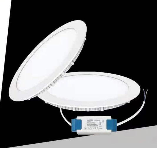 Faretto LED da Incasso Rotondo 18W 1800LM, 3 Colori Selezionabili 3000K 4000K 6500K, Pannello LED Ultrasottile Ø225mm, Foro Ø205mm, Fascio 120°, CRI≥80, 1 Pezzo, P-205A-T3C