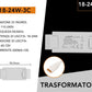 Driver LED 18-24W 300mA, Alimentatore Trasformatore LED AC 110-240V, Uscita DC 60-72V, Ricambio per Faretti e Pannelli LED, 10 Pezzi, 18-24W-3C