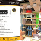 Faretto LED da Incasso Rettangolare 6W, 480LM, CRI ≥90, 3 Spot LED, 3000K/4000K/6500K, Fascio 34°, AC 220-240V, Alluminio + PC, per Cartongesso e Controsoffitto, 1 Pezzo, F6W