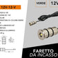 Mini Faretti LED da Incasso 12V DC 0,1W, Kit da 5 Pezzi, Foro Ø12 mm, Corpo in Alluminio, Cavo da 2 m, Mini Spot LED per Camper, Barca, Mobili, Vetrine e Illuminazione Decorativa, 12V-12
