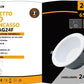 Faretto LED da Incasso 24W 2400LM, Downlight Rotondo da Soffitto, Fascio 60°, CRI ≥80, Foro Ø140 mm, Diametro Ø165 mm, 3000K/4000K/6500K, 1 Pezzo, GL-AG24