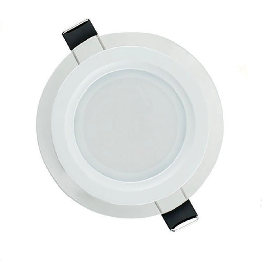 Faretto LED da Incasso Rotondo 6W 3000K 600LM, Pannello LED da Soffitto con Driver Incluso, Foro 75 mm, Diametro 100 mm, Luce Calda, Angolo 120°, 1 Pezzo, P-75E-TC