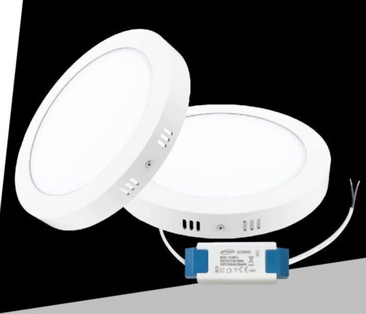 Pannello LED Rotondo da Soffitto 18W 1800LM, 3 Temperature Colore Selezionabili 3000K 4000K 6500K, Plafoniera LED Ø225mm, Altezza 35mm, Fascio 120°, CRI≥80, IP20, 1 Pezzo, P-225B-T3C
