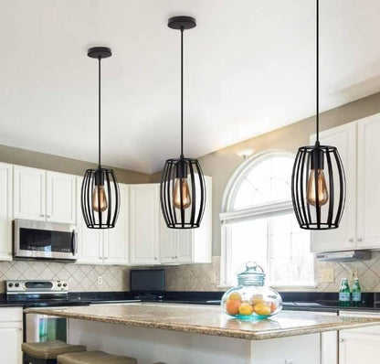 Lampadario da soffitto pendente a sospensione di forma ovale nero o bianco portalampada con attacco e27  A34