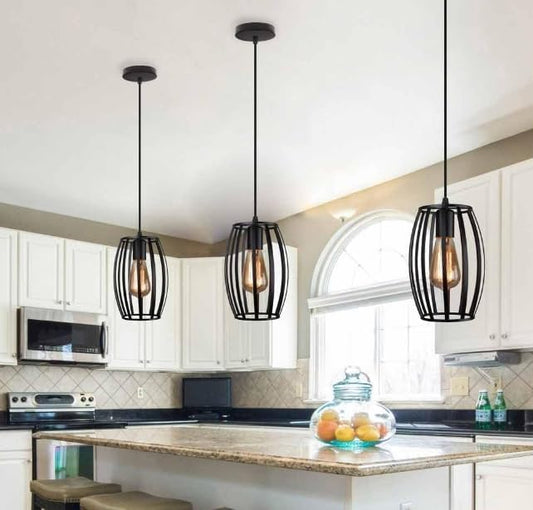 Lampadario da soffitto pendente a sospensione di forma ovale nero o bianco portalampada con attacco e27  A34