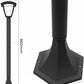 Lampione da Giardino da Esterno IP44, Attacco E27, Palo da 86cm in Alluminio, Bianco/Grigio Scuro 819PB-B860