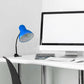 Lampada da Tavolo con Pinza – Attacco E27, Braccio Flessibile 40 cm, Metallo, Luce Direzionabile, Max 60W – Studio, Scrivania, Cameretta D21