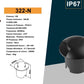 Lampada da Incasso a Terra IP67 1W per Esterno, Segnapasso LED da Giardino, Calpestabile, Corpo Nero, Uso per Vialetti Scale Terrazze – 1W LED-322