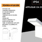Applique LED da Esterno 10W IP54 4000K, Lampada da Parete Moderna in Alluminio e PC, Impermeabile per Facciata, Balcone e Giardino - Bianco/Grigio Scuro H160
