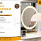 Lampada da Tavolo  E27 – Design Moderno a Fungo, Lampada da Comodino/Scrivania, Metallo e Resina, Colore Bianco, Max 60W D12-B