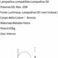 Lampada da Tavolo Moderna in Bronzo – 1xG9, Metallo e Vetro, Design Elegante, Uso Interno D34