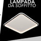 TEKHOME Lampada da soffitto a LED, diametro 50 cm, quadrata, moderna, 3COLORE 4000LM, acrilico, per camera da letto, cucina, sala da pranzo, illuminazione a LED a risparmio C12-3C