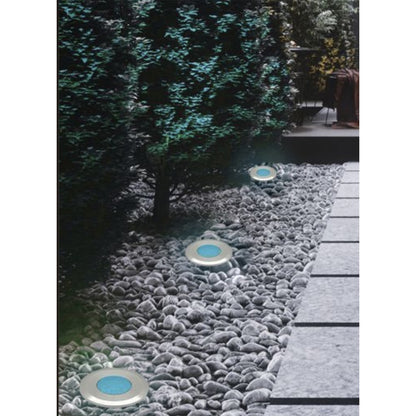3 Pezzi – Faretti da Incasso LED da Esterno IP68 1W 12V-24V – Luci da Terra per Giardino/Sentiero/Prato – Acciaio 304 + Vetro – Colori Disponibili ES41