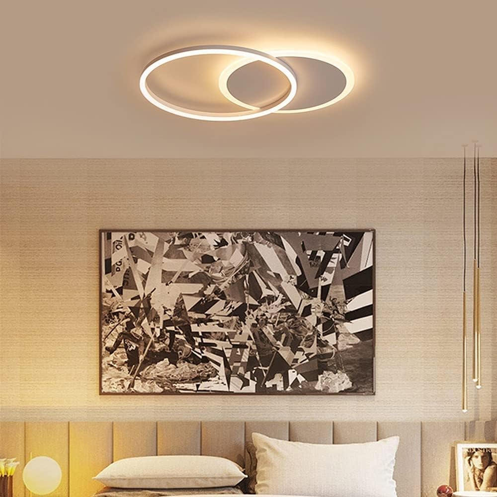 TEKHOME Lampada da Soffitto LED Rotonda 37W, 2960LM, 3 Temperature di Colore Selezionabili, CRI≥80, IP20, Moderna, per Camera, Cucina, Corridoio, Bianco C32-3C